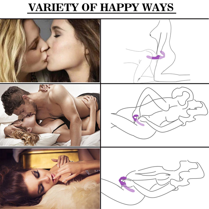 YoYoLemon Strapless Strap-On Dildo Vibrator voor Lesbische Double-ended G-Spot en Clitoris Adult Sex Toys voor vrouwelijke Koppels
